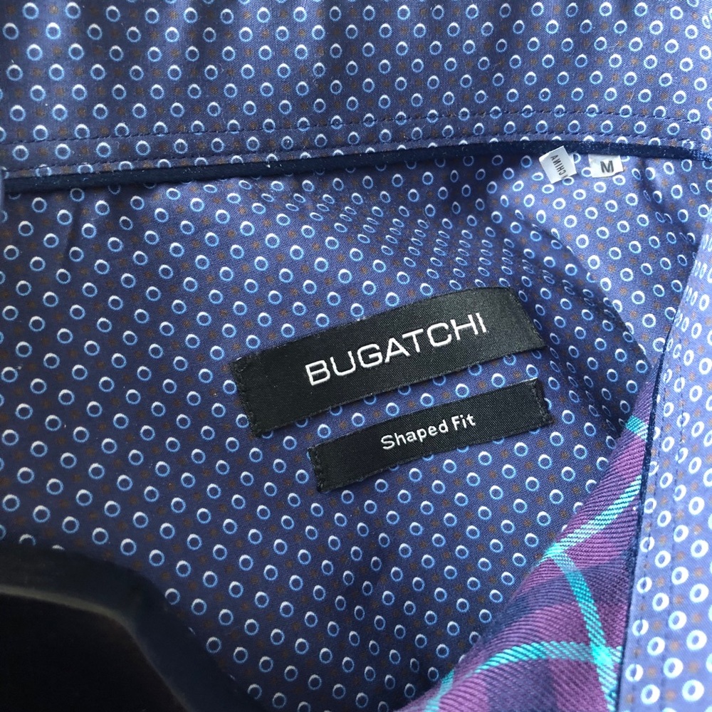 Bugatchi Button Down Shirt (Shaped Fit) - image 7